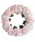 Capri Large White & Pink Silk Hydrangea Wreath 23" UV Resistant Handmade All-Season Indoor/Outdoor Floral Décor 16 Hydrangea Flower Heads on Natural Grapevine Base